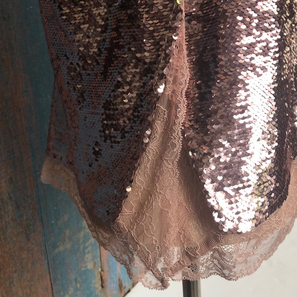 Free people intimately sequined top. - Picture 3 of 5